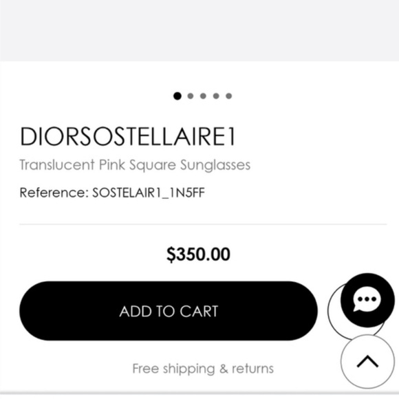 DIOR SoStellaire1 Translucent Pink Square Sunglasses - Picture 2 of 11